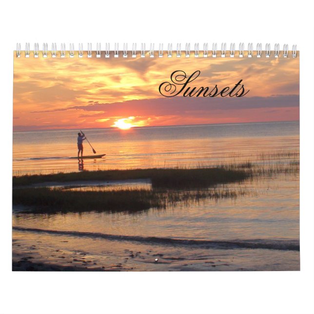 Calendrier Photographie de magnifiques couchers de soleil (Protection)