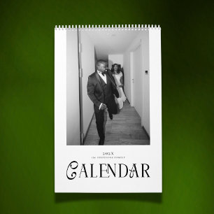 Calendrier Photographie de mariage personnalisée pour jeunes 