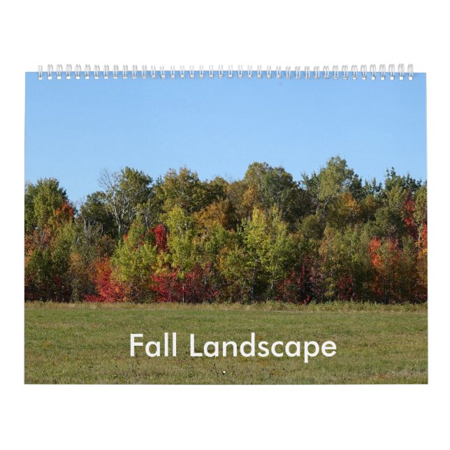 Calendrier Photographie du paysage automnal (grande) (Protection)