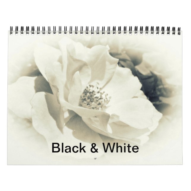 Calendrier - Photographie noir et blanc (Protection)