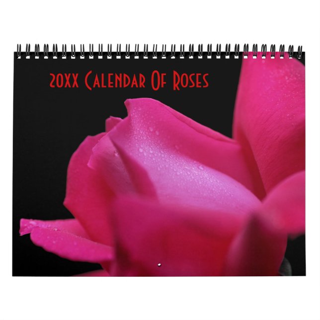 Calendrier Photographie rose (Protection)