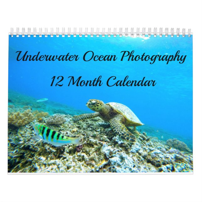 Calendrier Photographie sous-marine d'océan (Protection)