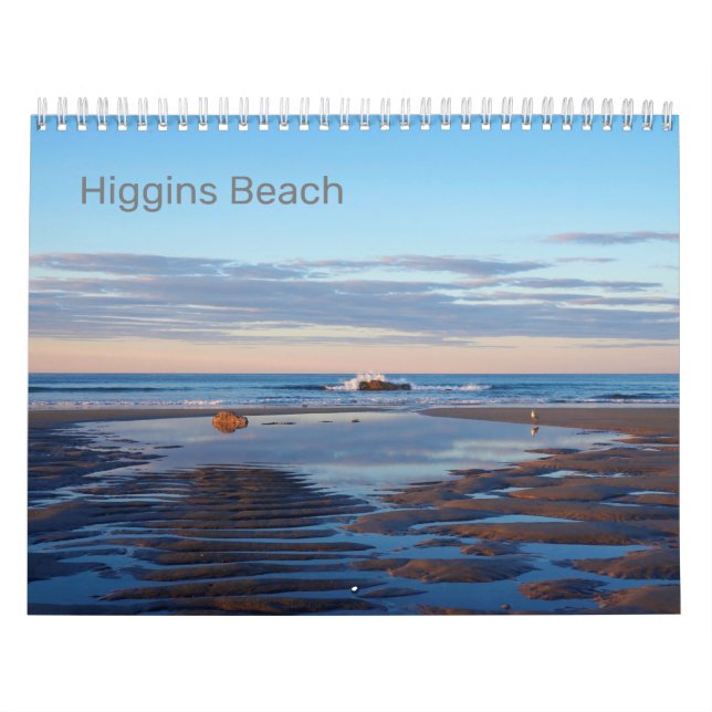 Calendrier photographique de Higgins Beach Maine 2 (Protection)