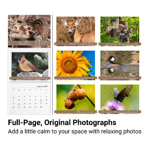 Calendrier photographique du Jardin du Midwest