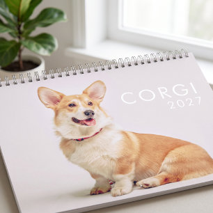Calendrier Photos de chiens Corgi drôles et mignons modernes