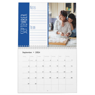 Calendrier Photos de famille lumineuses et amusantes. Notes e