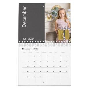 Calendrier Photos de famille modernes et branchées 2024 Calen