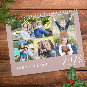 Calendrier Photos de famille simples et minimalistes 2026