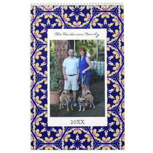 Calendrier Photos de la famille personnalisée  Motif en mosa