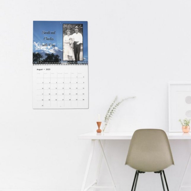 Calendrier Photos de mémoire sur les Arrière - plans de photo (Créateur téléchargé)