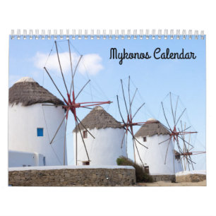 Calendrier Photos de Mykonos, Grèce