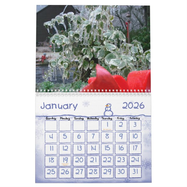 Calendrier Photos de nature (Jan 2026)