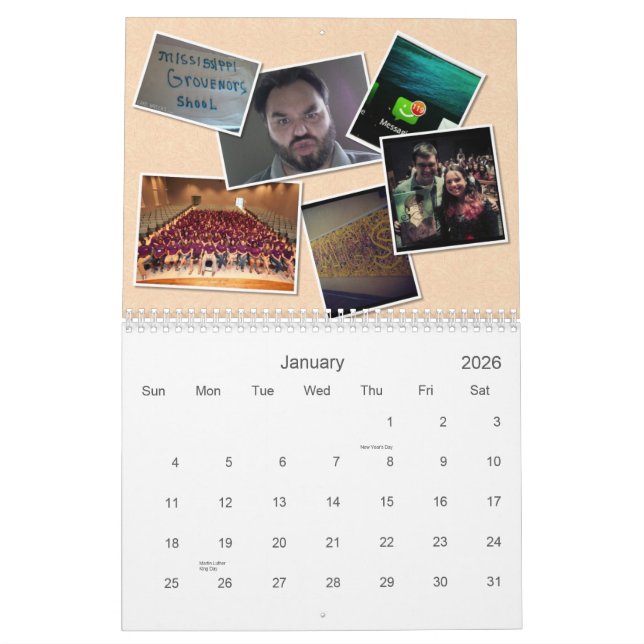 Calendrier Pilosité faciale du MGS 2012 (Jan 2026)