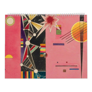 Calendrier Pink Red Wassily Kandinsky