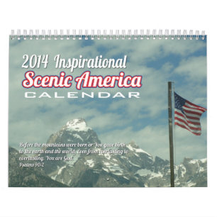 Calendrier pittoresque inspiré de l'Amérique
