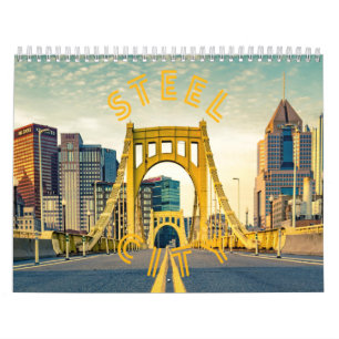 Calendrier Pittsburgh Steel City Skyline 412 Pennsylvania Can