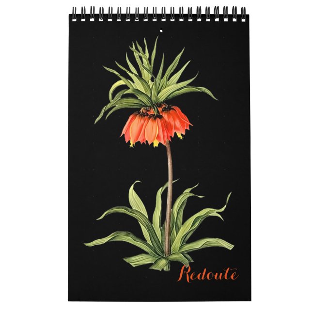 Calendrier PixDezines Redoute Illustrations botaniques Vintag (Protection)