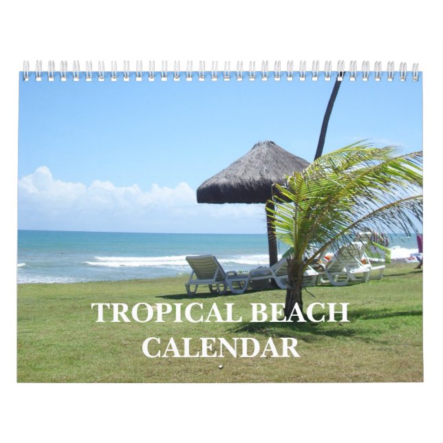 Calendrier Plage tropicale 2025 (Protection)