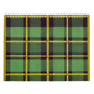 Calendrier Plaid vert