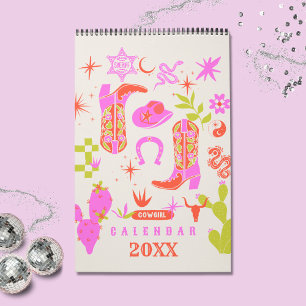 Calendrier Planificateur Cowgirl