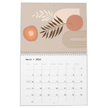 Calendrier Plante de la feuille Boho Sun Arch