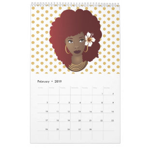 Calendrier Pois naturel de la collection   de beauté