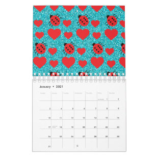 Calendrier Pois noirs des Ladybugs Lucky Insect