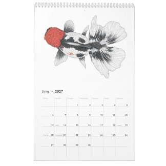 Calendrier Poisson Rouge 2027