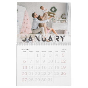 Calendrier Police Art déco Photo 2026