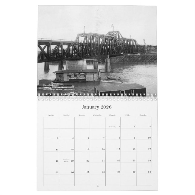 Calendrier Ponts du comté de Sacramento (Jan 2026)