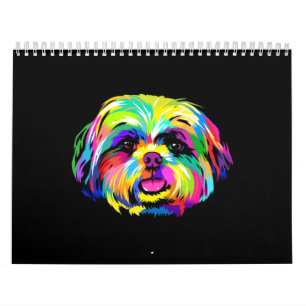 Calendrier Pop Art Shih Tzu Amoureux de les chiens