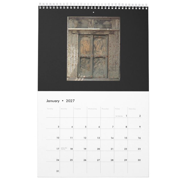 Calendrier Portes (Jan 2027)