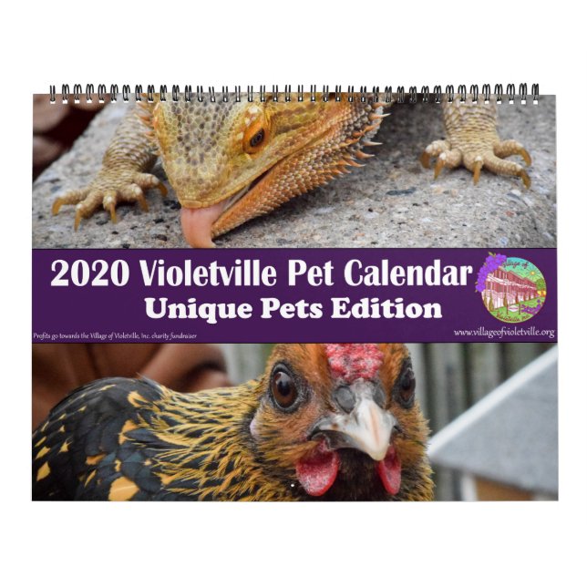 Calendrier pour animaux de compagnie de Violetvill (Protection)