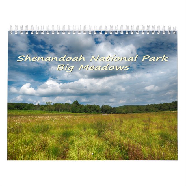 Calendrier Prés de parc national de Shenandoah grands (Protection)