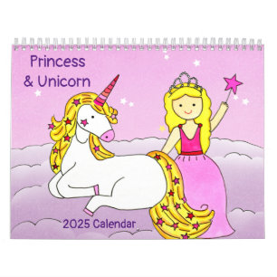 Calendrier Princess & Unicorn 2025