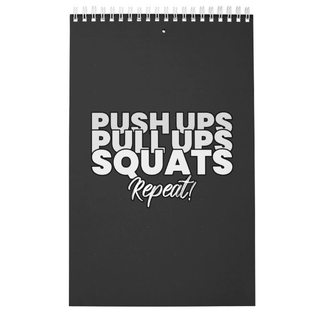 Calendrier Push UPS Pull UPS Squats Repeat ! (Protection)