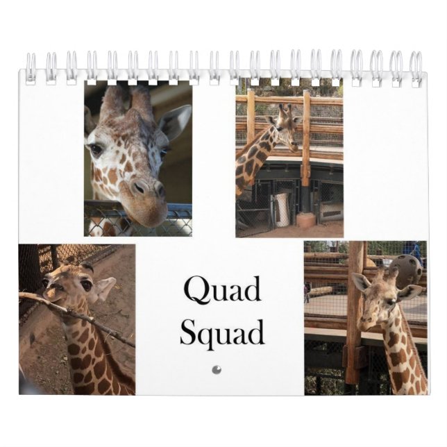 Calendrier Quad Squad 2022 5,5 po x 7 po (Protection)