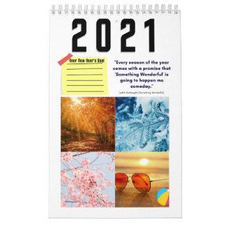 Calendrier Quatre saisons - hiver, printemps, été et automne