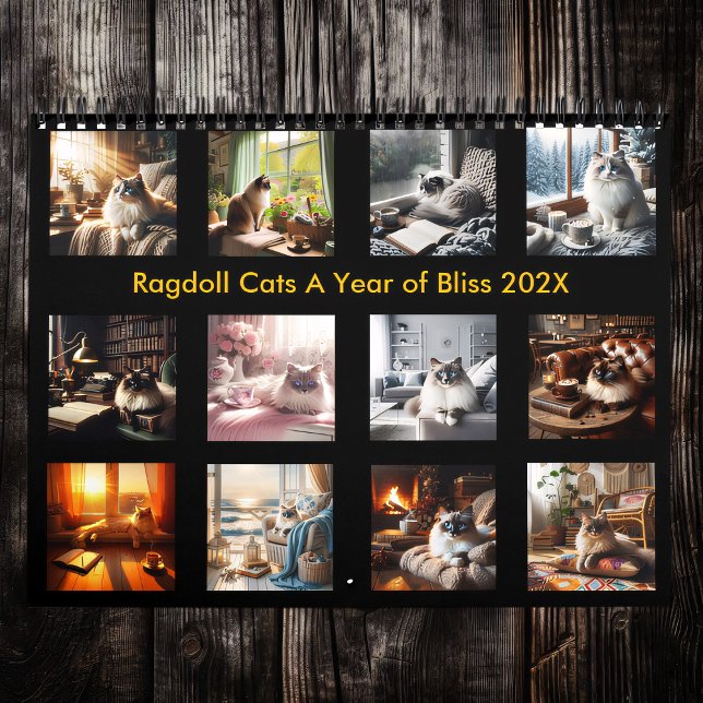Calendrier Ragdoll Chats A Year of Bliss 2025 (Créateur téléchargé)