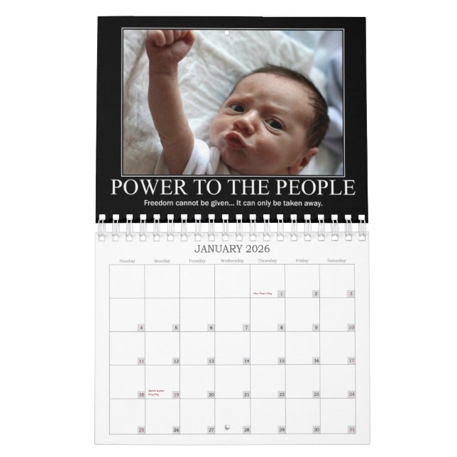 Calendrier rebelle de défi (Jan 2026)