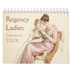 Calendrier Regency Ladies Vintage Jane Austen Fans