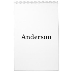 Calendrier Remplacer son propre design 17 "x 11" Une page Moy