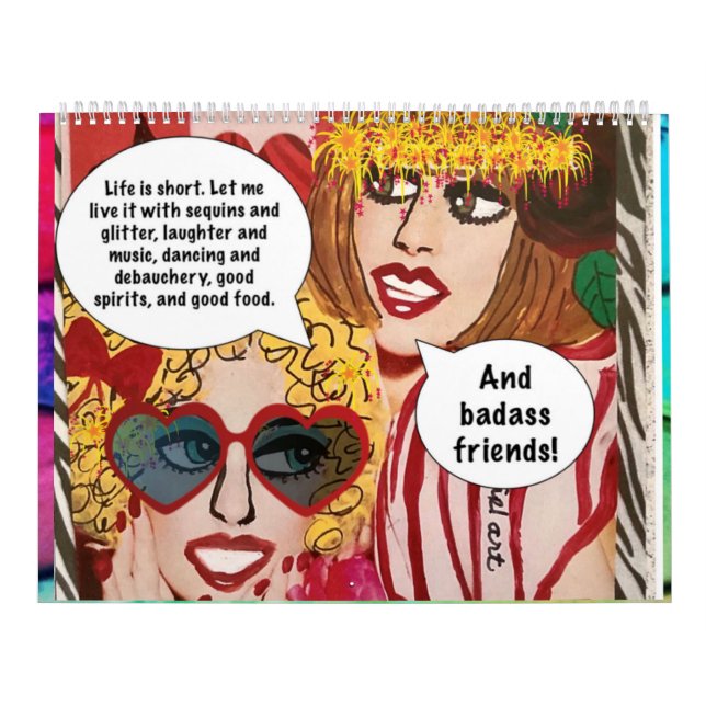 CALENDRIER REMPLI DE MAUVAISES FILLES ART (Protection)