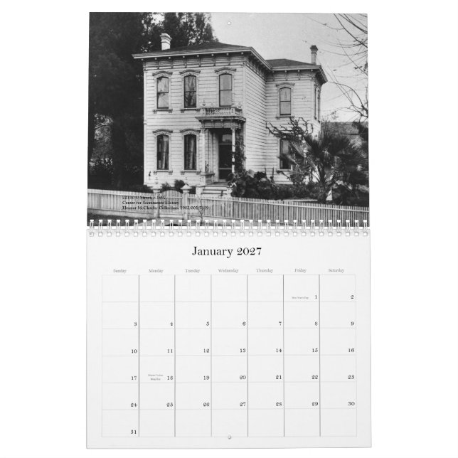 Calendrier Résidences de Sacramento (Jan 2027)
