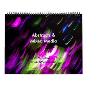 Calendrier Résumé et médias mixtes 2025 MultiMediaSusan