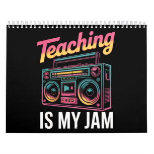 Calendrier Retour à l'école Rétro Enseigner est mon truc 80s