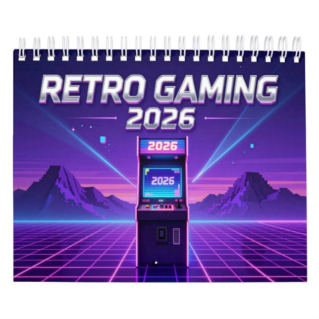 Calendrier Retro Gaming 2026 Calendar (Protection)