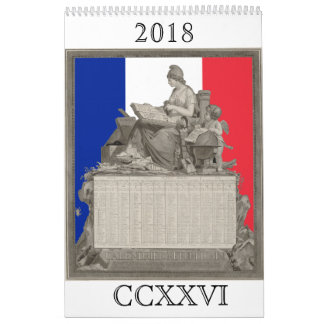 Calendrier révolutionnaire français pour 2018