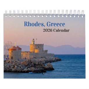 Calendrier Rhodes, Grèce 2025