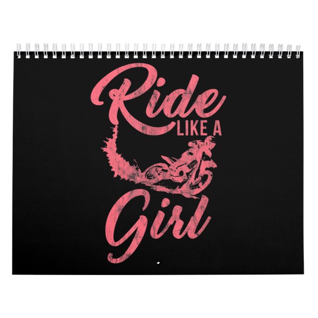 Calendrier Ride As A Girl Motorcycle Funny Cadeau (Protection)